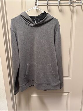 Men's Gray Crewneck Hoodie Sweatshirt - Casual Everyday Pullover